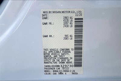 2021 Nissan Altima 2.5 SL