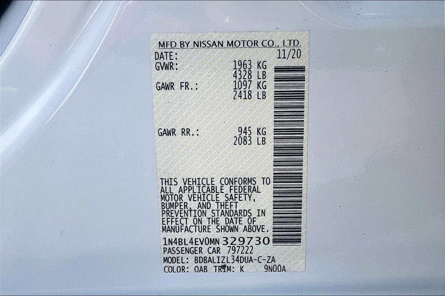 2021 Nissan Altima 2.5 SL