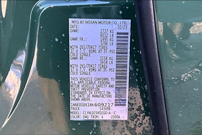 2024 Nissan Frontier PRO-4X