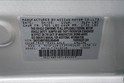 2025 Nissan Versa SV