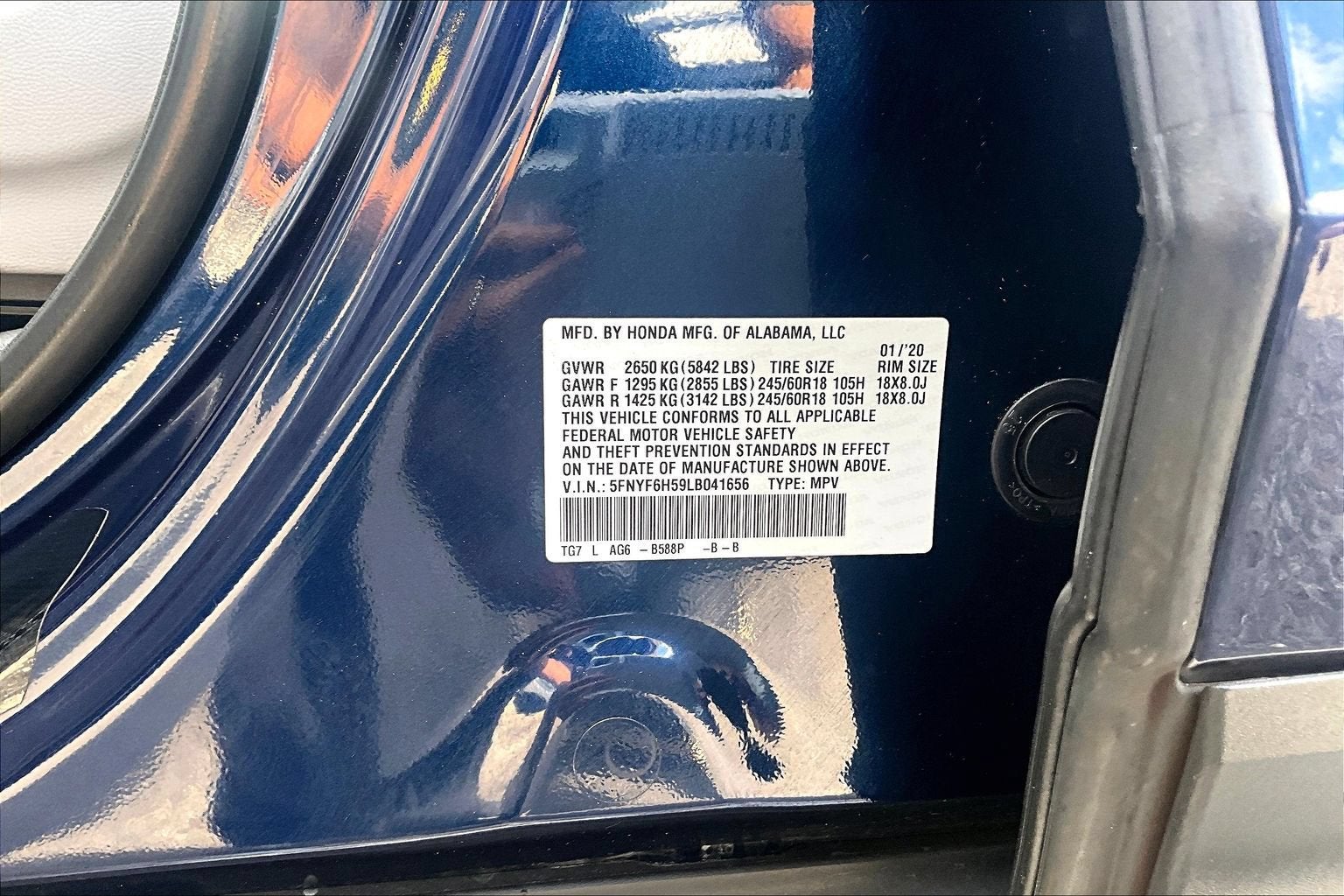 2020 Honda Pilot Elite