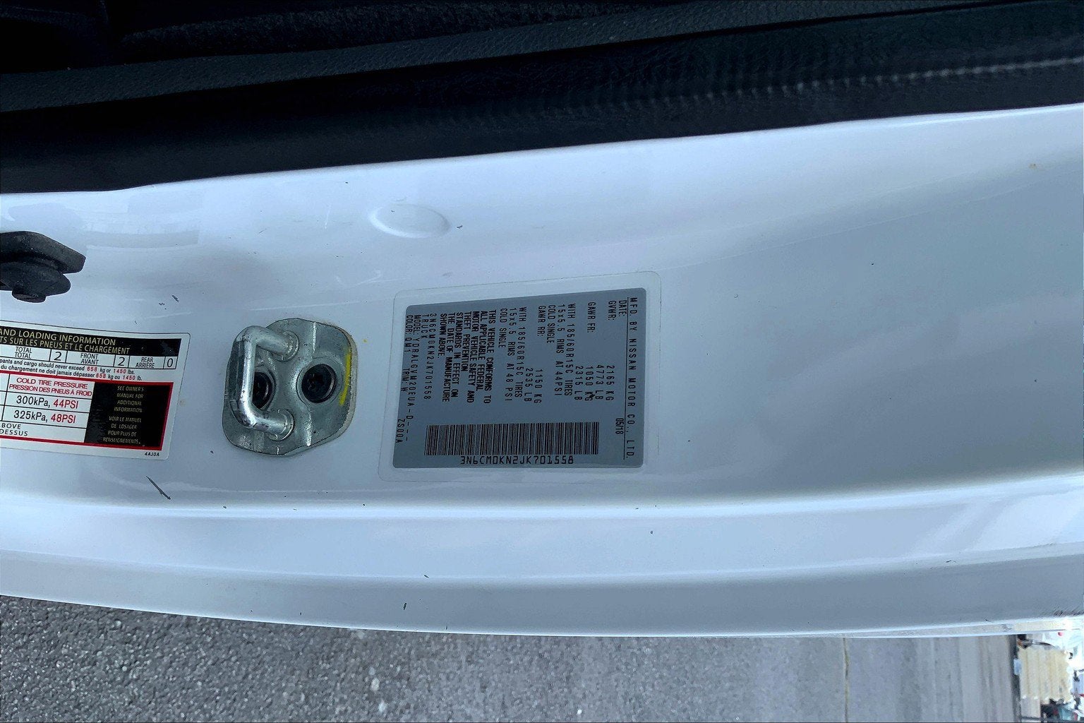 2018 Nissan NV200 Compact Cargo SV