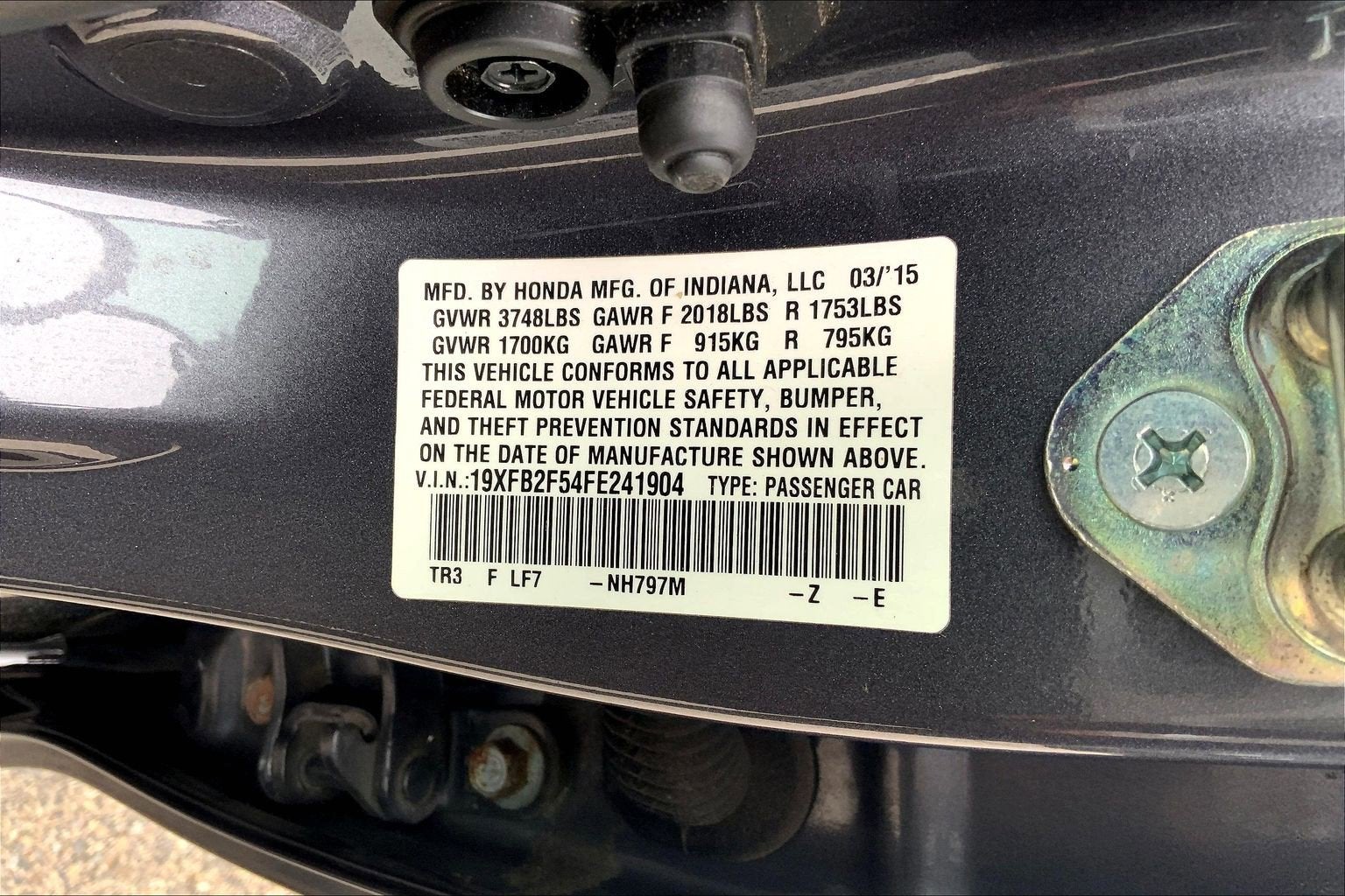 2015 Honda Civic Sedan LX