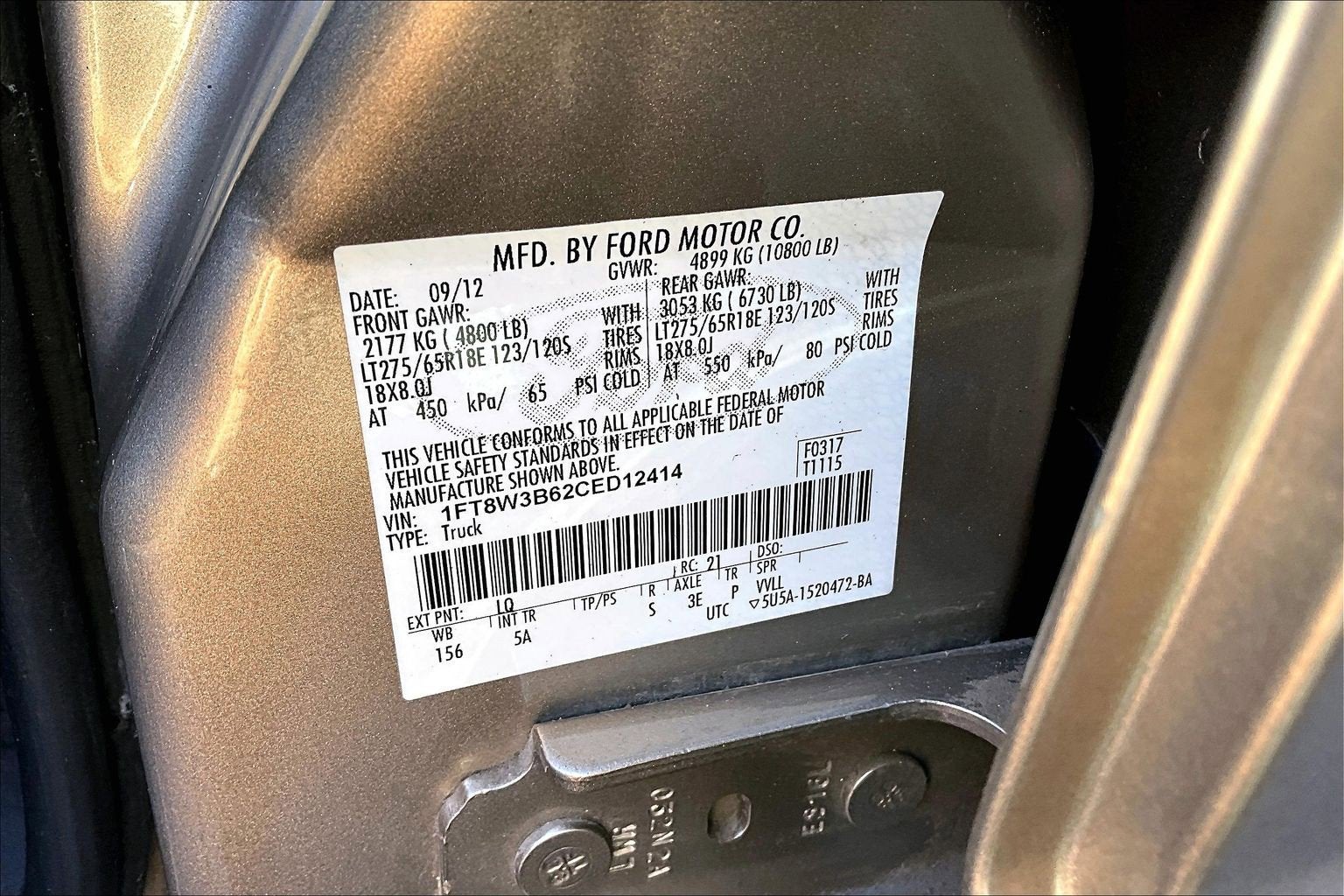 2012 Ford Super Duty F-350 SRW Lariat