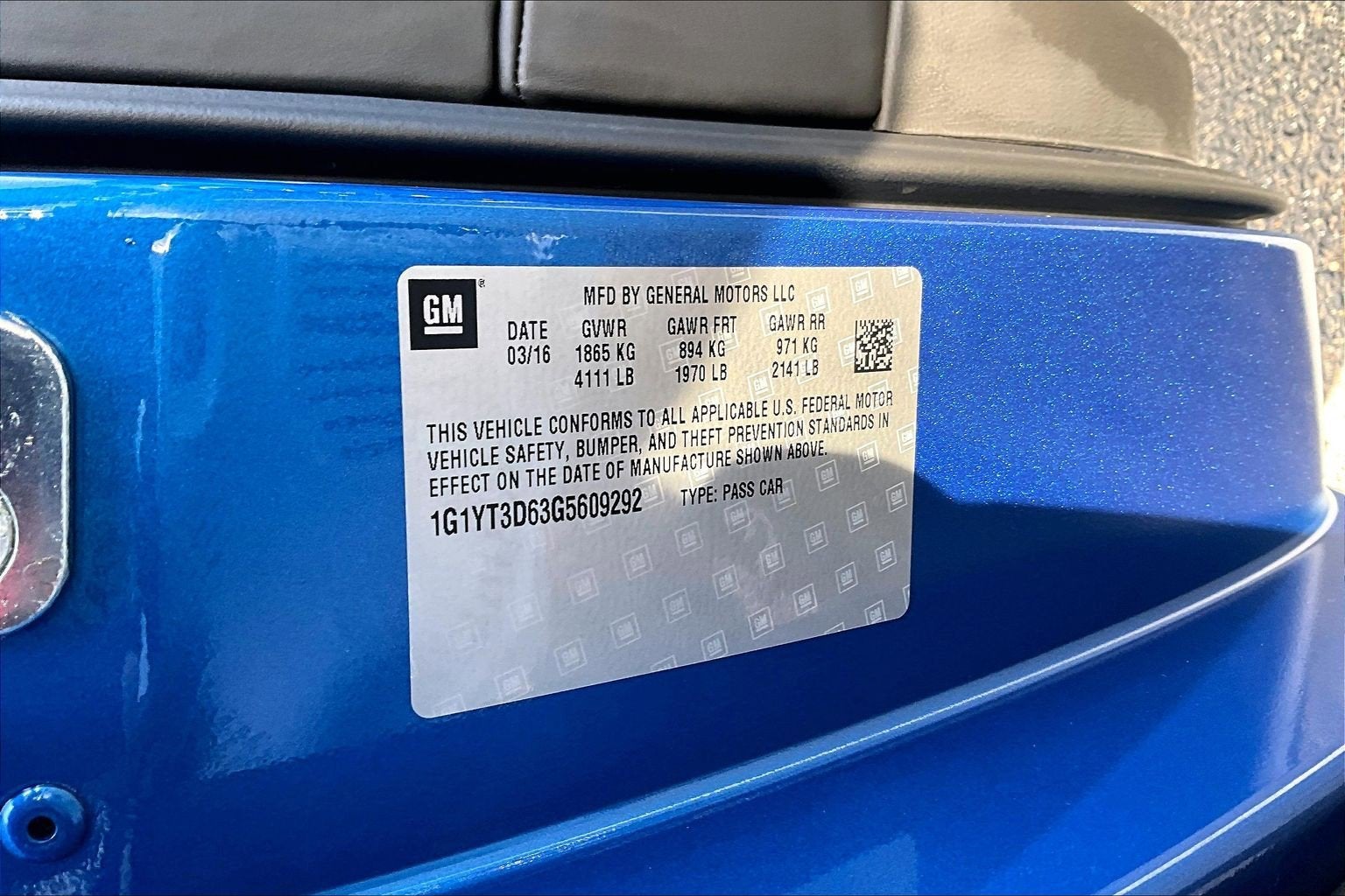 2016 Chevrolet Corvette Z06 3LZ