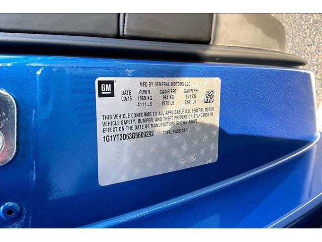 2016 Chevrolet Corvette Z06 3LZ