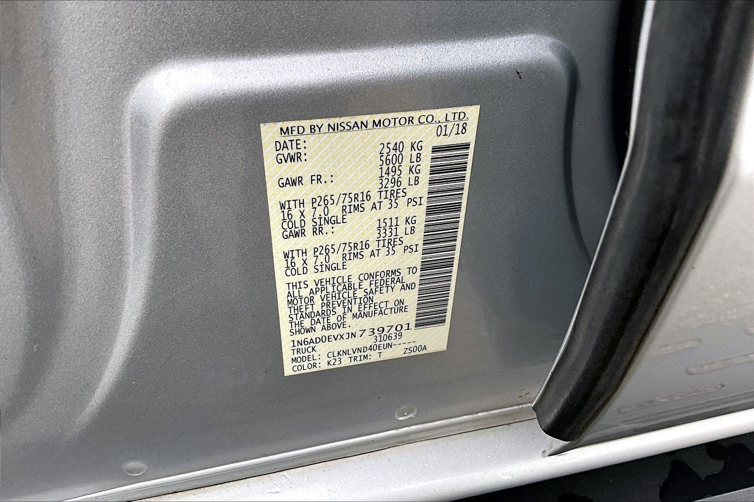 2018 Nissan Frontier PRO-4X