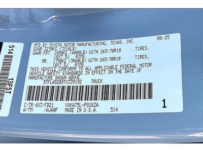 2026 Toyota Tundra 4WD SR5