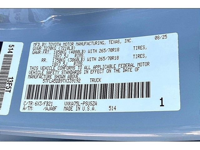 2026 Toyota Tundra 4WD SR5