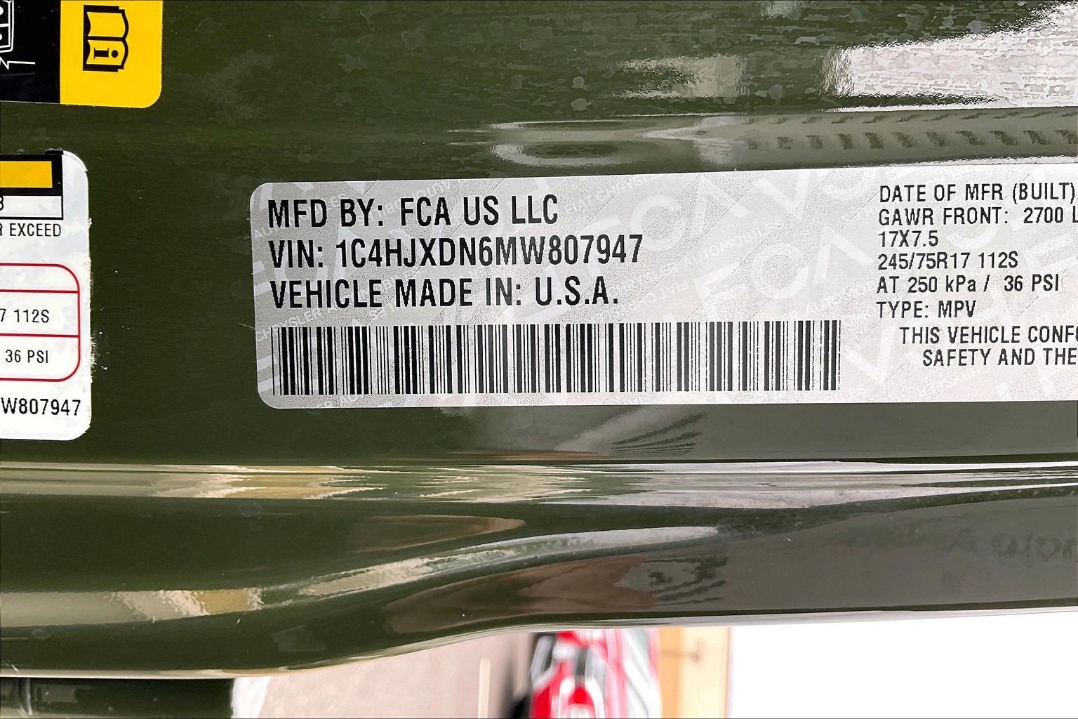 2021 Jeep Wrangler Unlimited Sport S