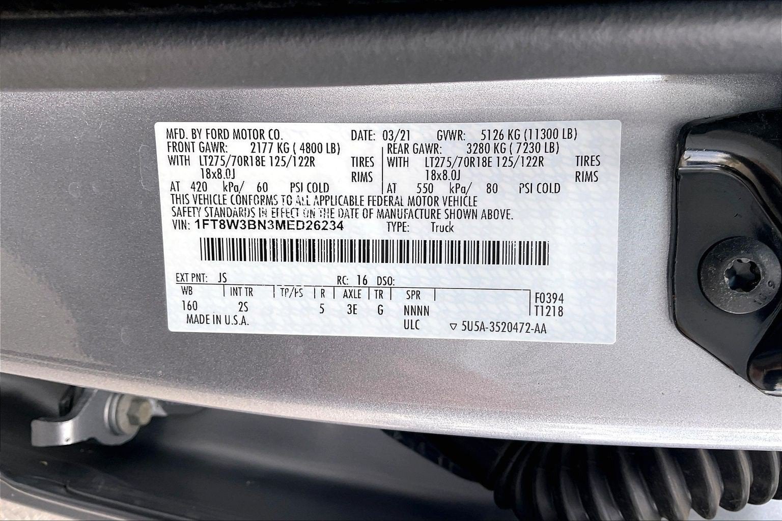 2021 Ford Super Duty F-350 SRW XLT