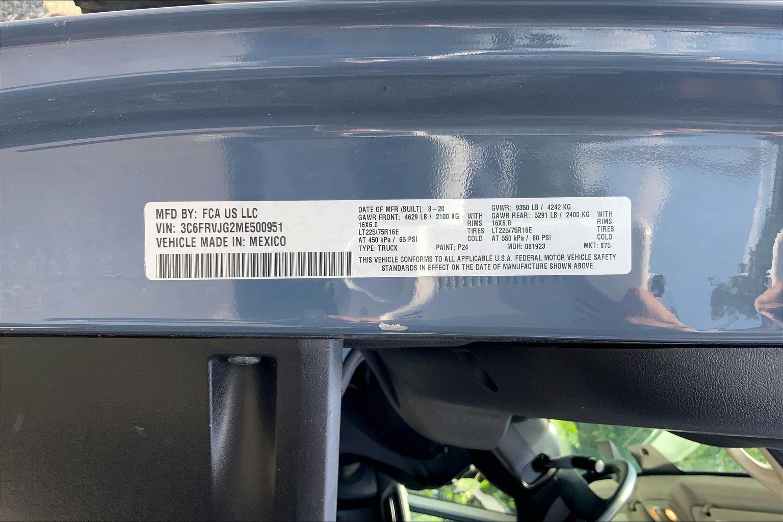 2021 RAM ProMaster Cargo Van High Roof