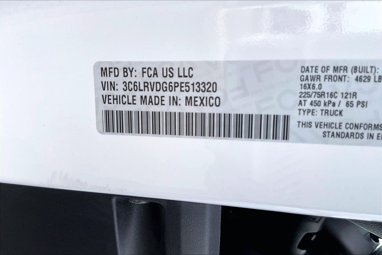 2023 RAM ProMaster Cargo Van High Roof