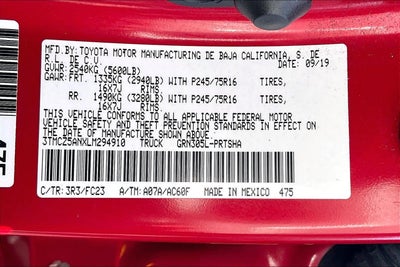 2020 Toyota Tacoma 4WD SR5