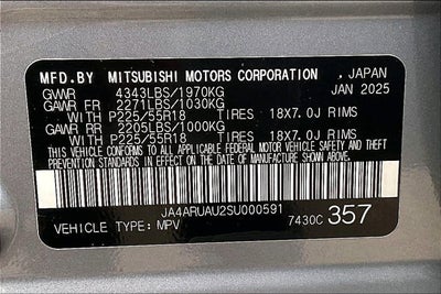 2025 Mitsubishi Outlander Sport ES
