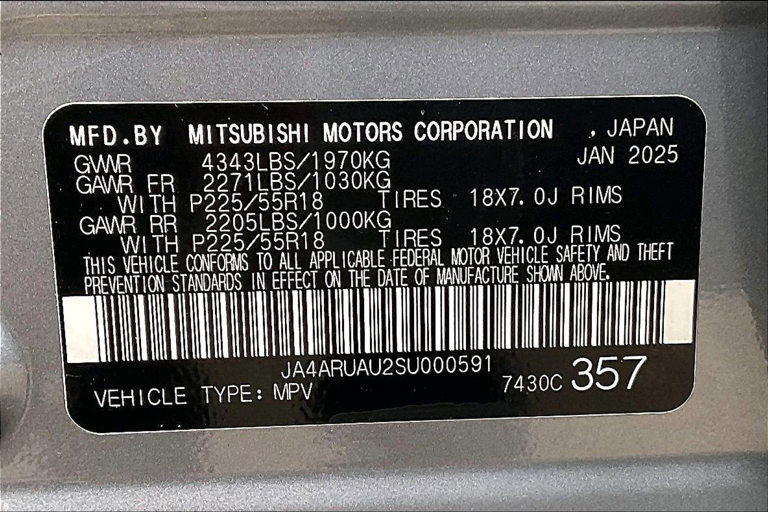 2025 Mitsubishi Outlander Sport ES