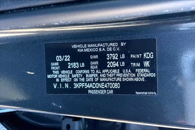 2022 Kia Forte GT-Line