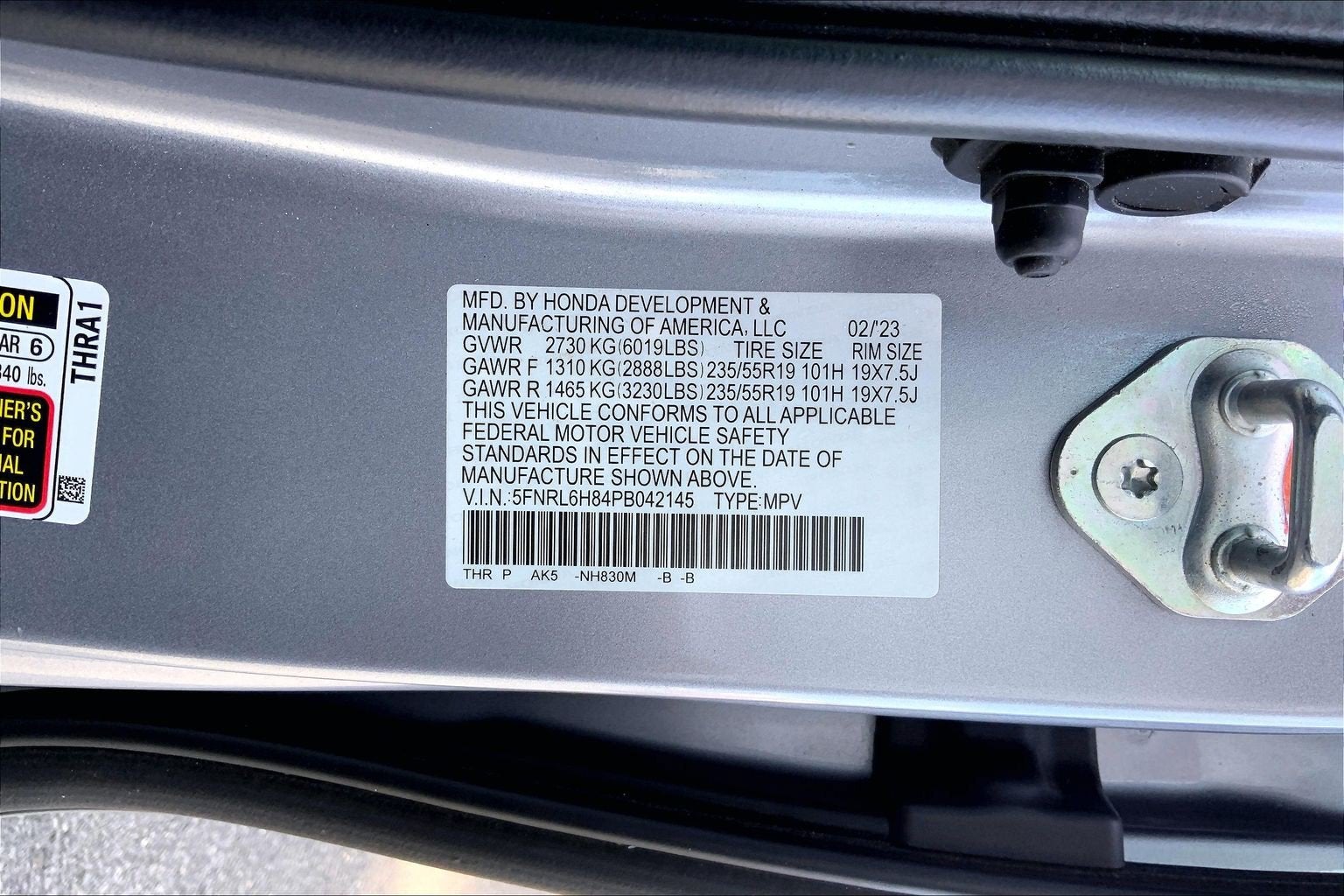 2023 Honda Odyssey Touring