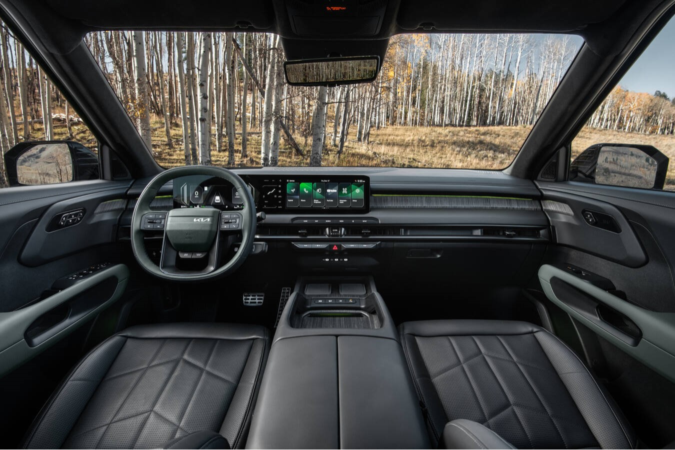 2027 Kia Telluride Hybrid interior dashboard and infotainment display